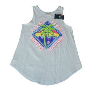 Simply Southern Women's Tank Top M 100% Cotton Live Life Simply Design